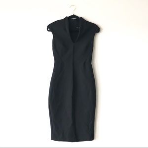 Fitted zara dress, pencil skirt, black bodycon dress, office wear, work wear